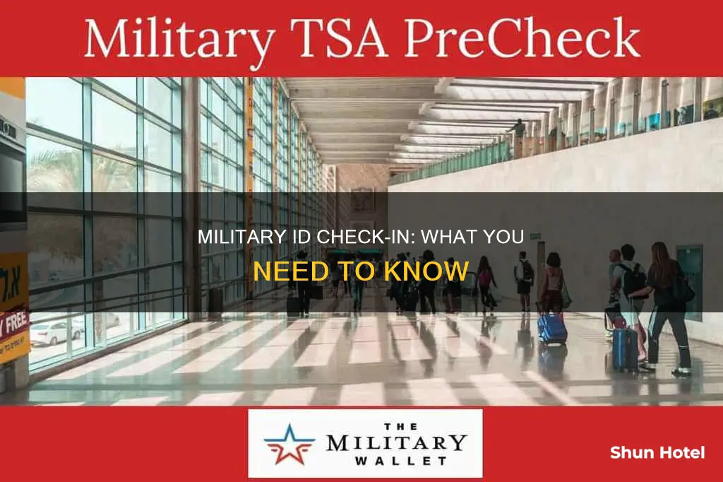 can i checkin at airport with military id