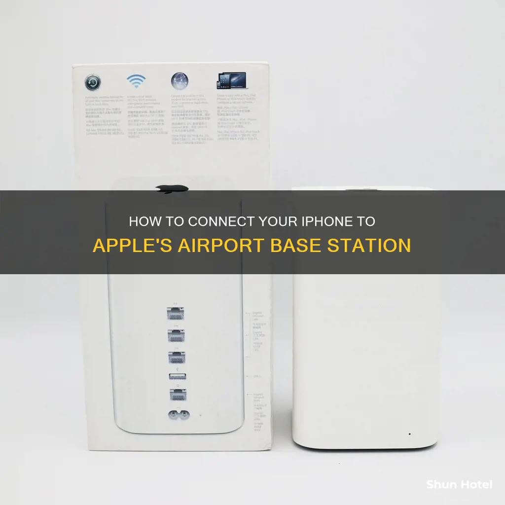 can i connect iphone to apple airport basestation