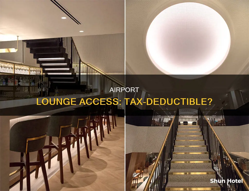 can i deduct airport lounge fee on us taxes