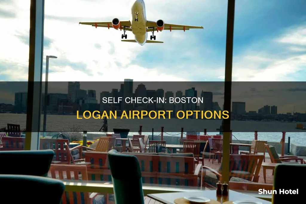 can i do self check in at boston logan airport