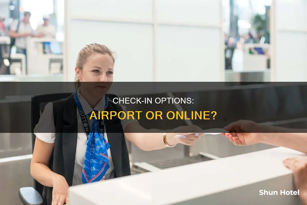 can i do the check in at the airport