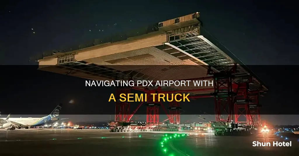 can i drive a semi to pdx airport