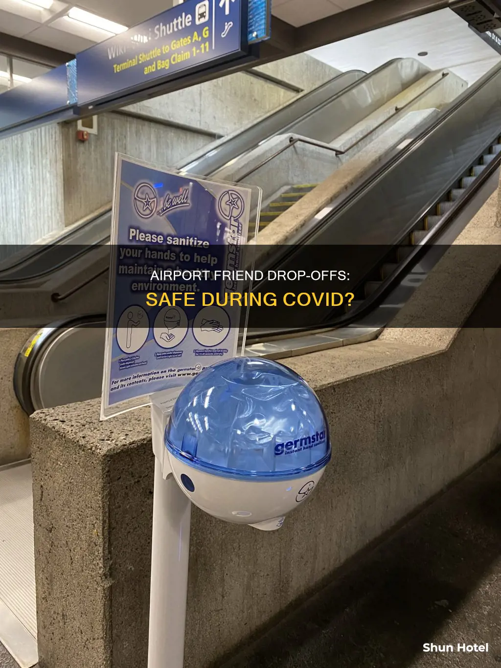 can i drop my friend to airport covid