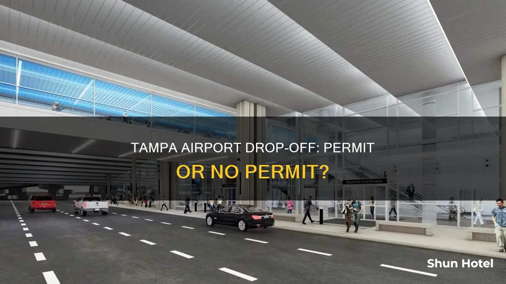 can i drop off at tampa airport without a perit