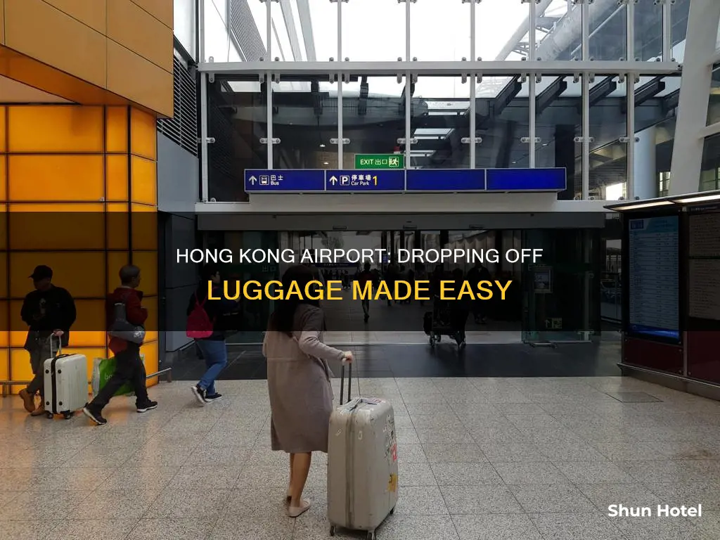 can i drop off luggage at hong kong airport