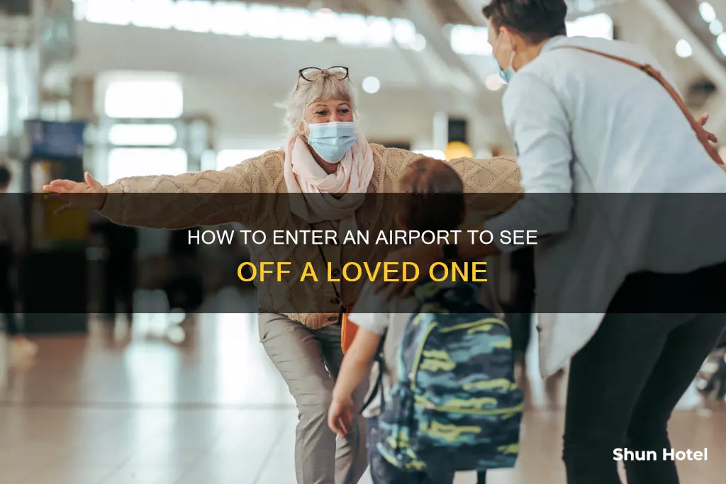 can i enter airport to see off
