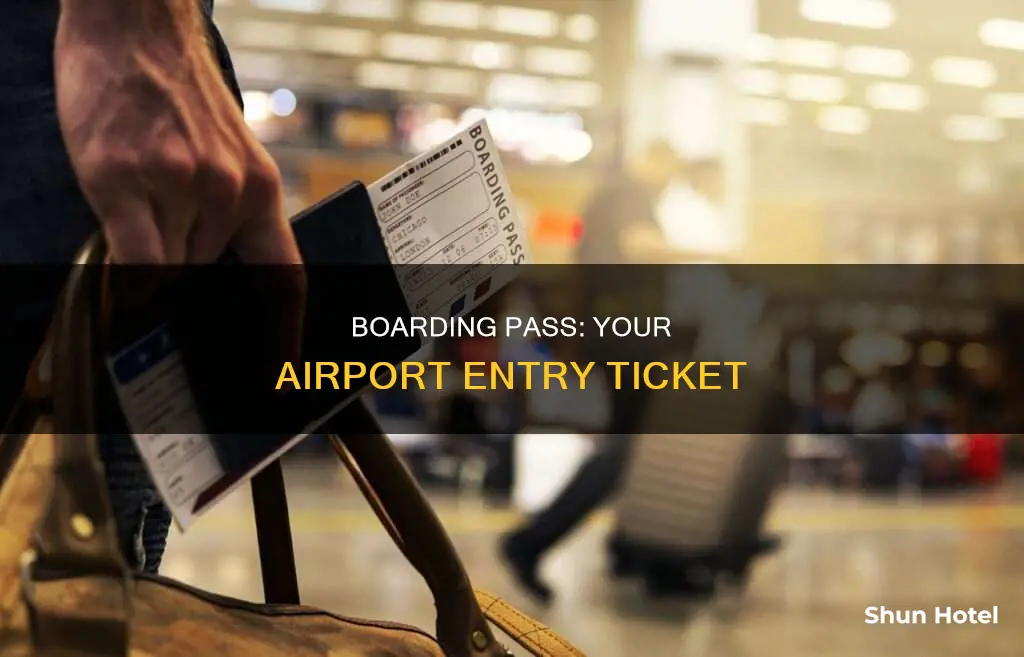 can i enter airport with boarding pass