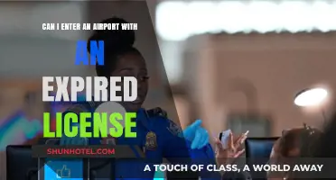 Expired License: Airport Entry Allowed?
