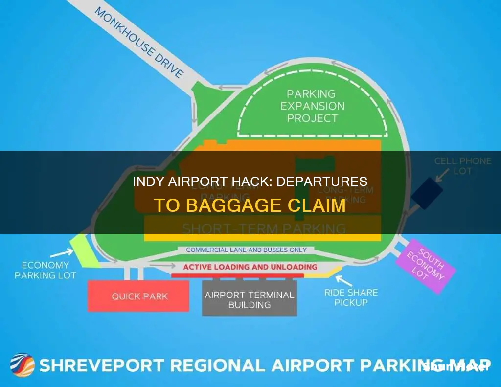 can i enter baggage claim through departures at indy airport