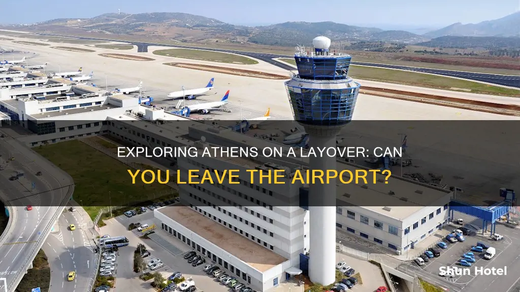 can i exit athens airport during layover