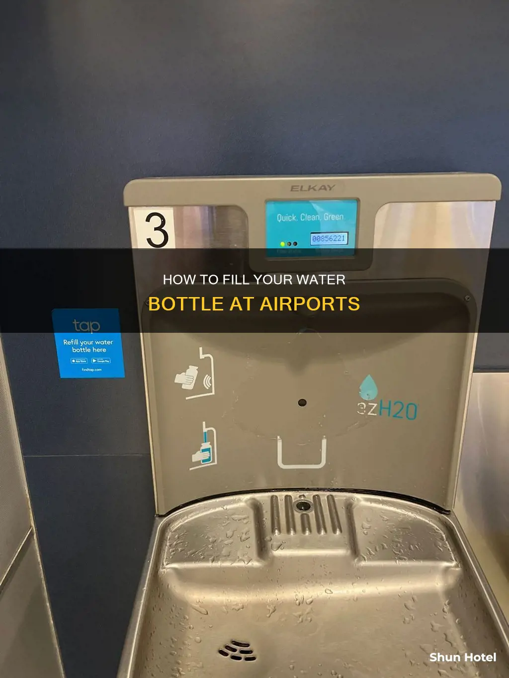can i fill my water bottle at the airport