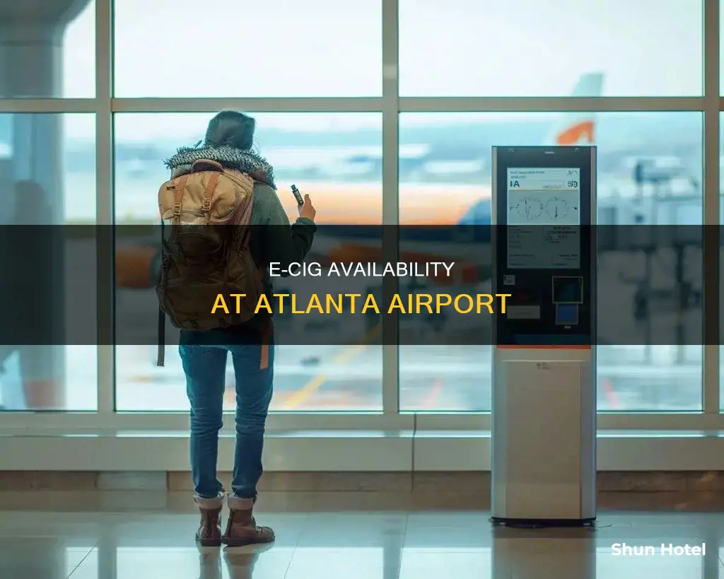 can i find e cig products in atlanta airport