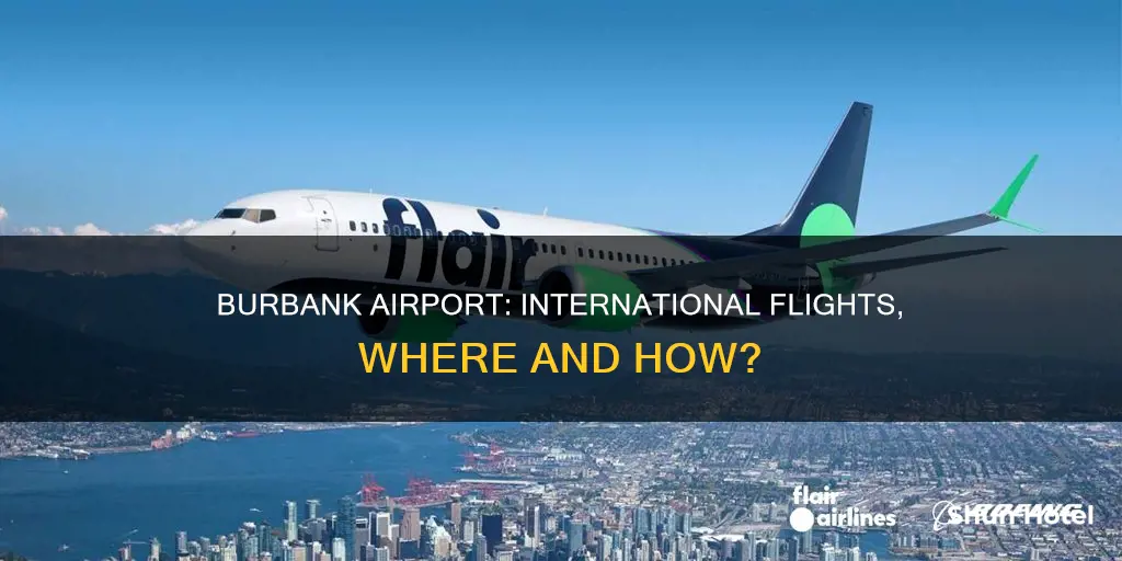 can i fly international from burbank airport