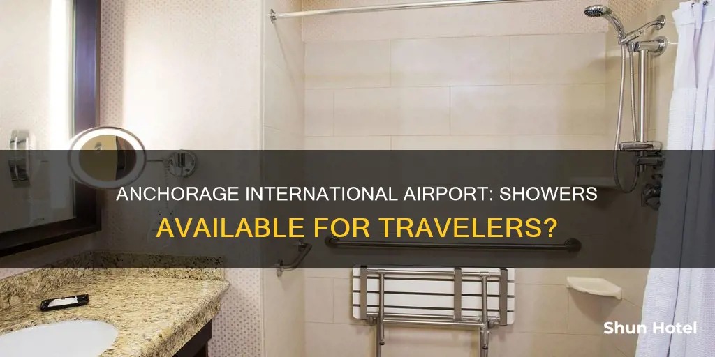 can i get a shower at the anchorage international airport
