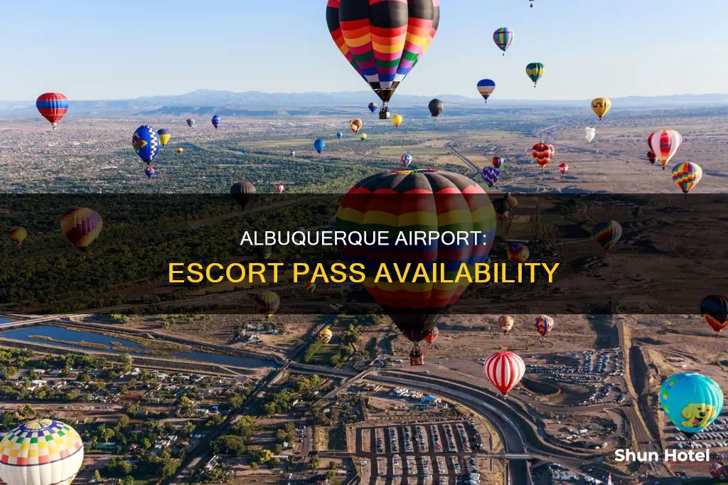 can i get an escort pass at albuquerque airport