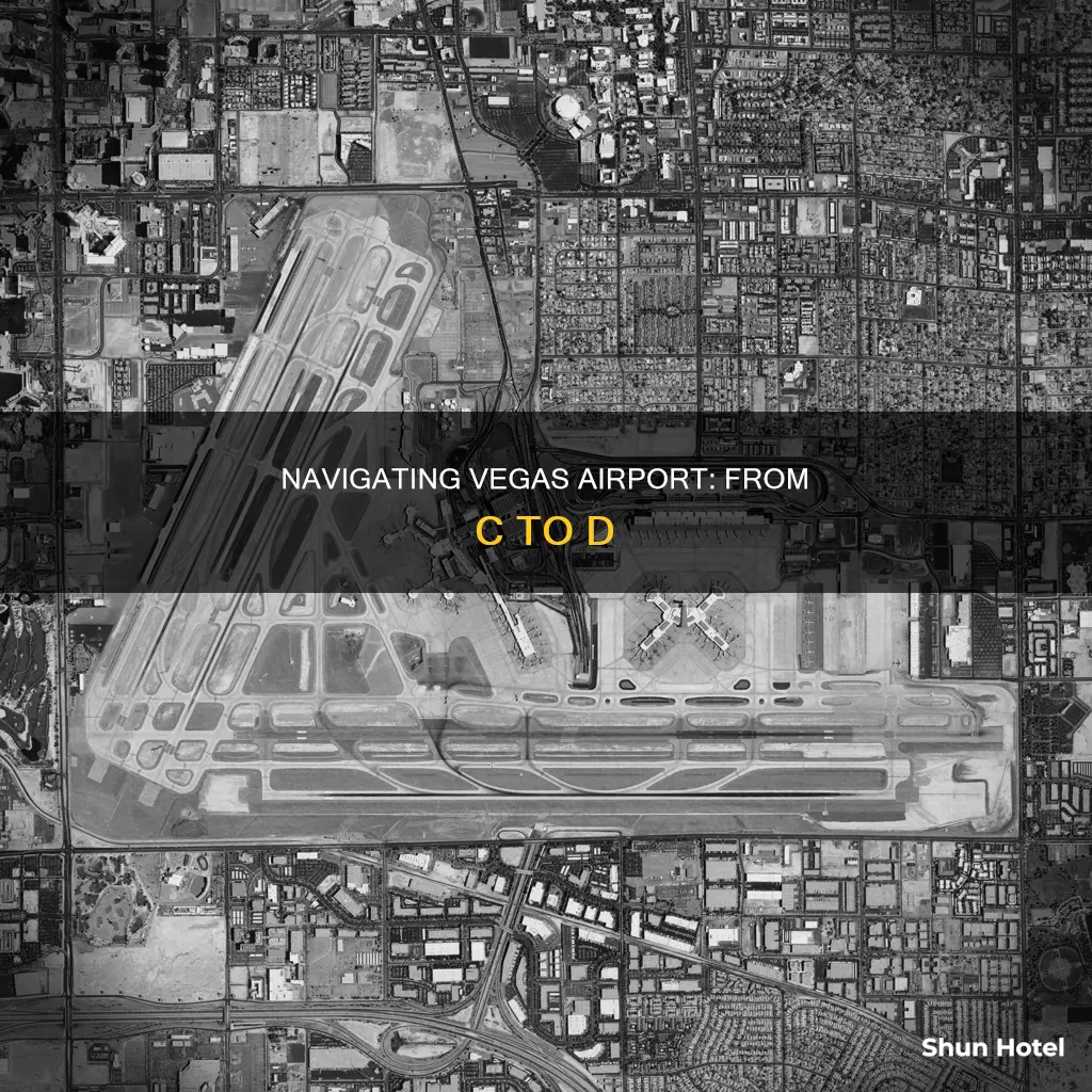 can i get between c and d at vegas airport