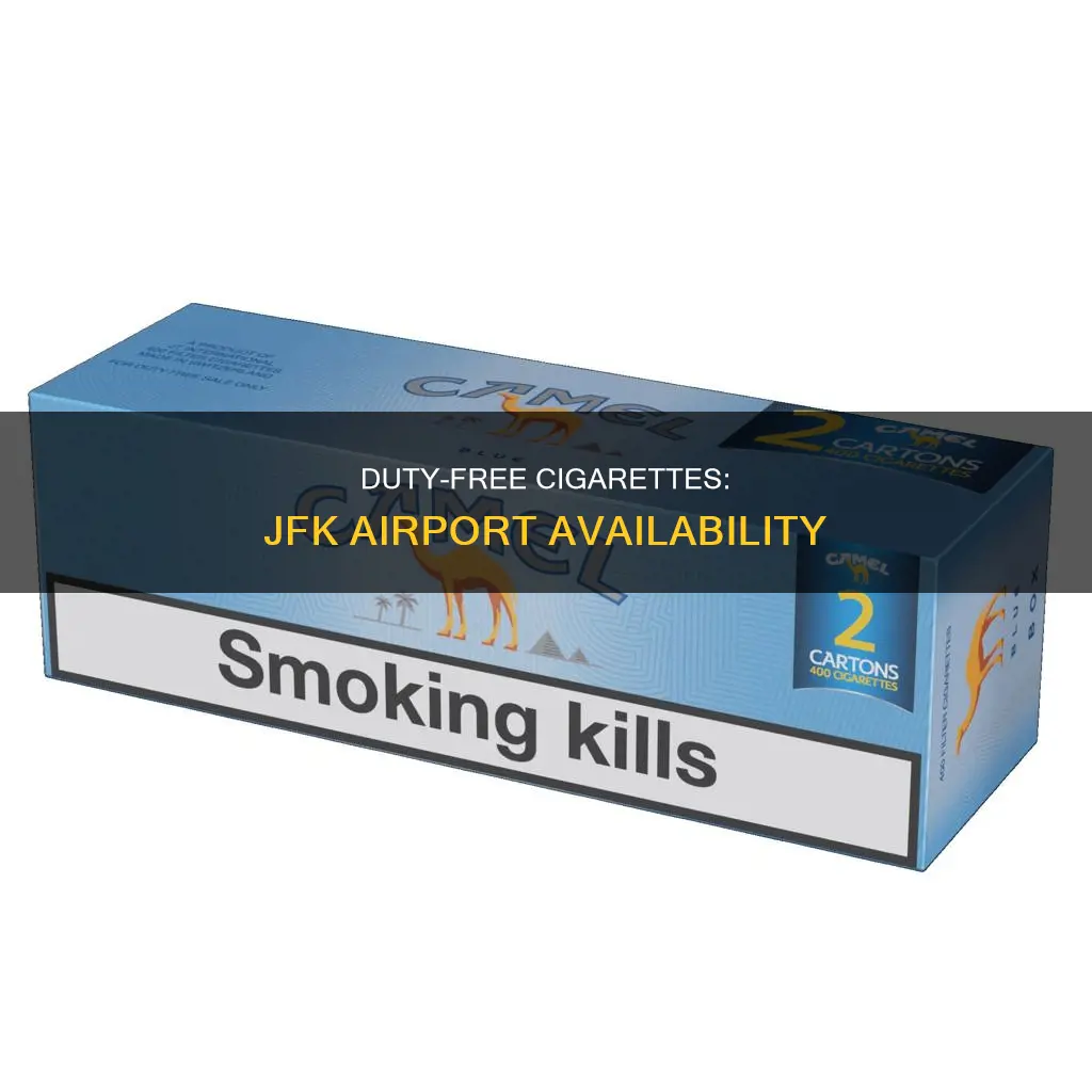 can i get duty free cigarettes in jfk airport