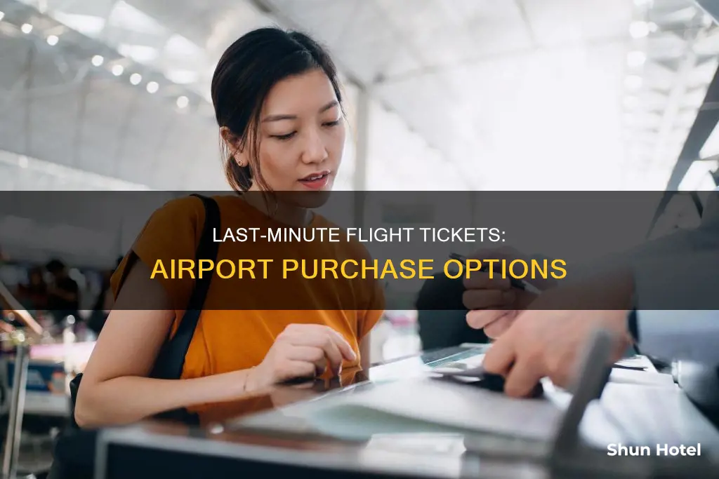 can i get flight ticket from airport