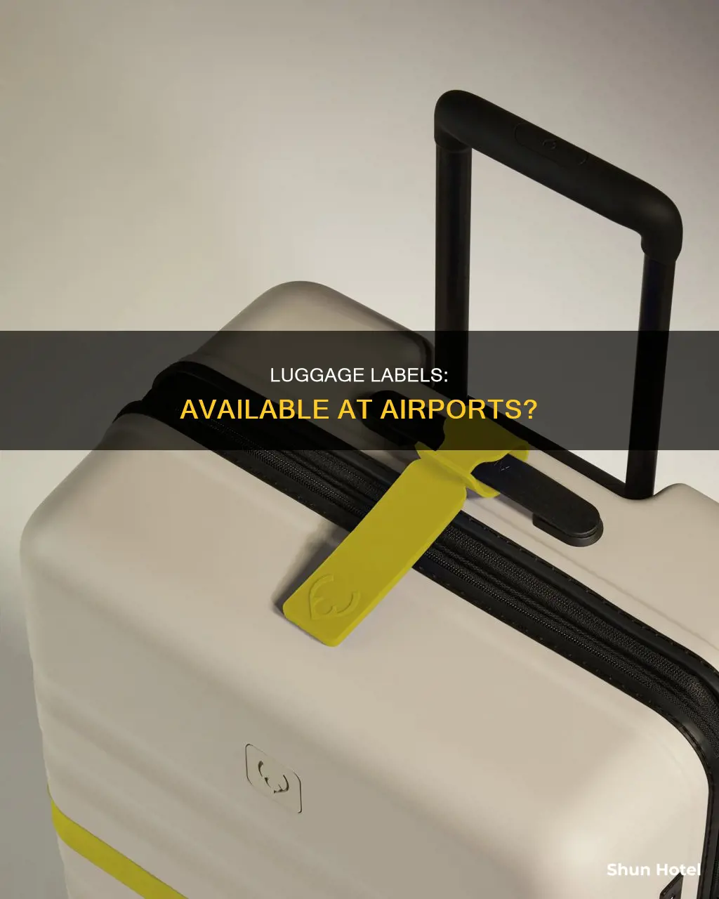 can i get luggage labels at the airport