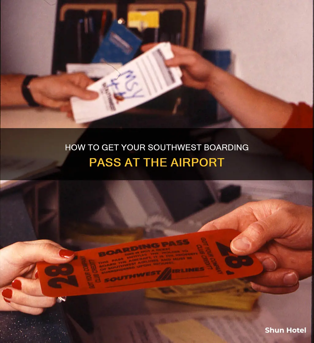 can i get my boarding pass at the airport southwest