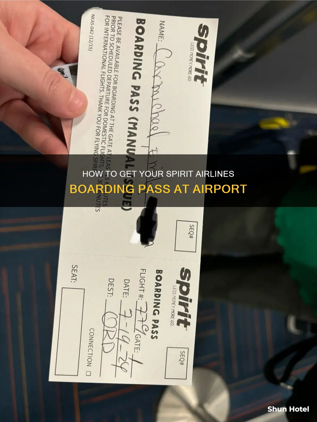 can i get my boardingnpass spirit airlines at airport