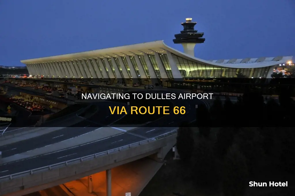can i get on 66 to get to dulles airport