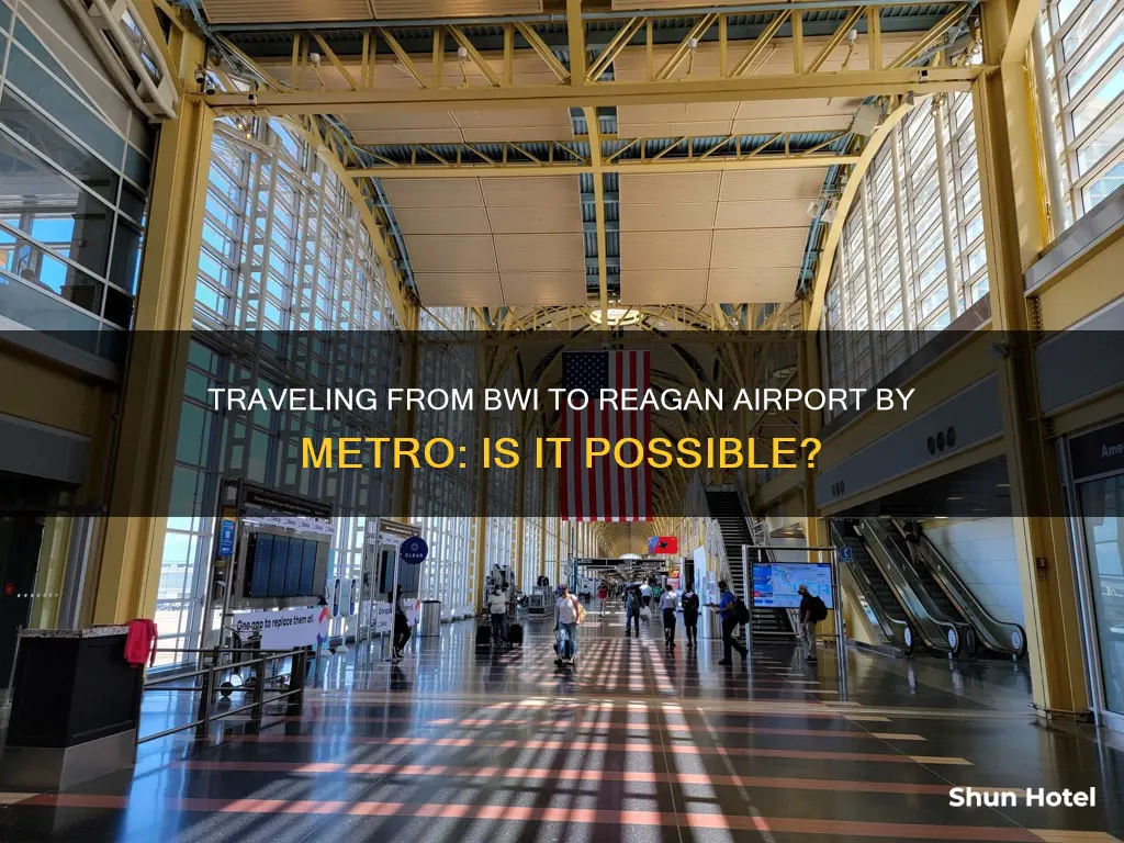 can i get the metro from bwi to reagan airport