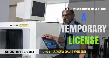 Airport Security: Temporary License, Can I Get Through?
