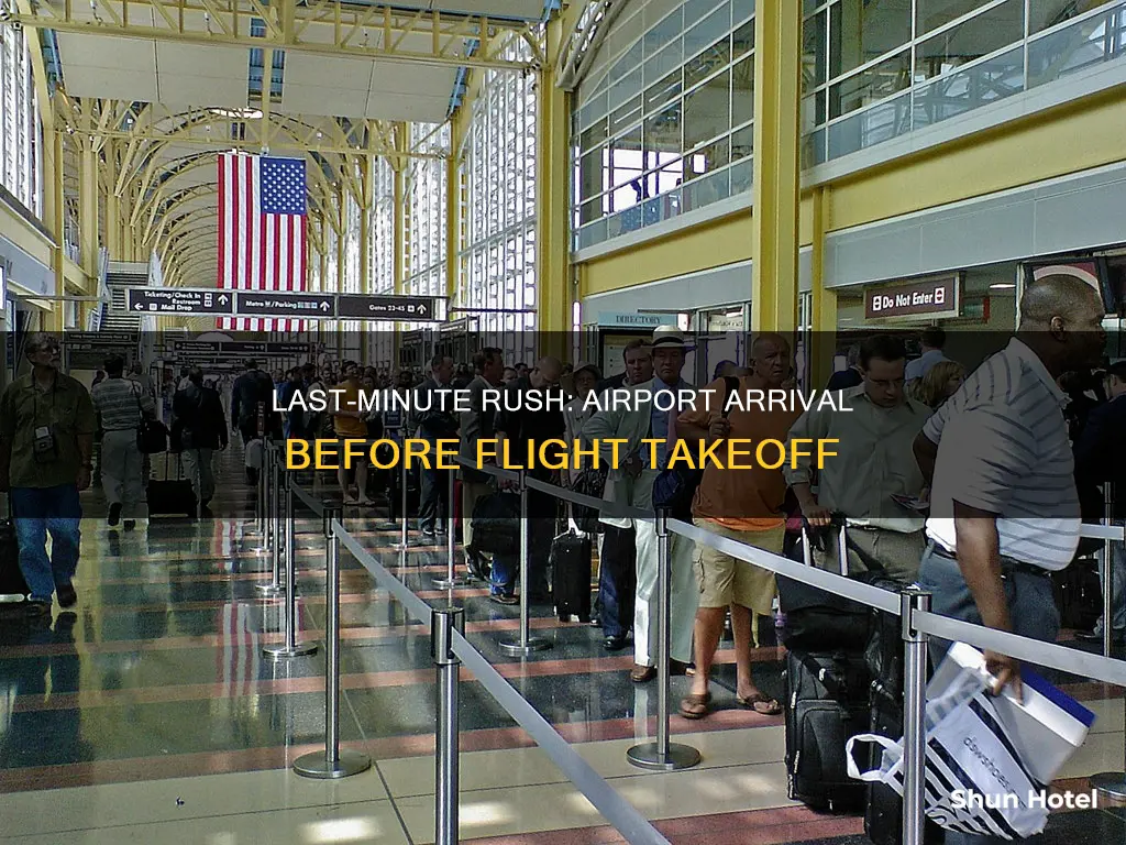 can i get to airport an hour before flight