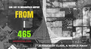 Navigating from I-465 to Indianapolis Airport