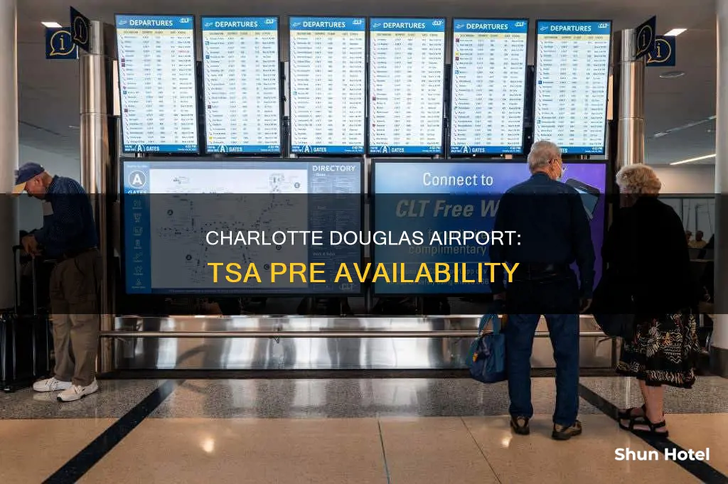 can i get tsa pre at charlotte douglas airport