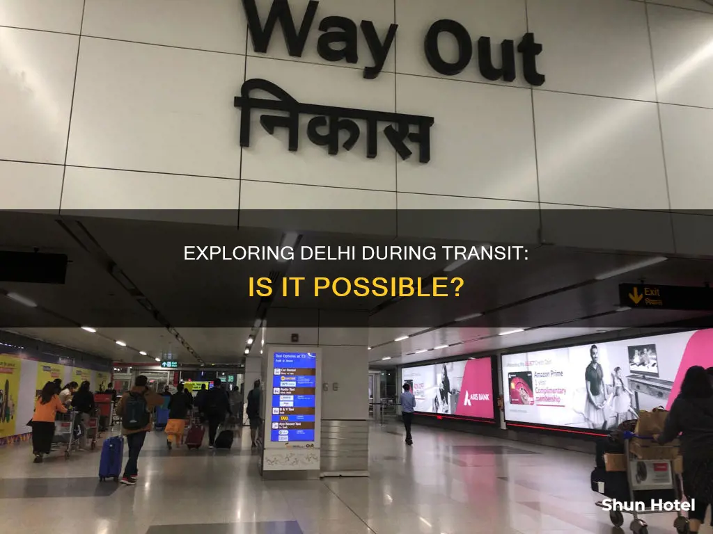 can i go out of airport during transit in delhi
