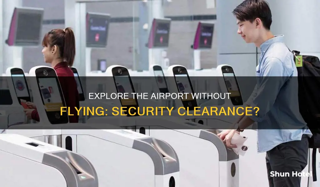 can i go through airport security if im not flying