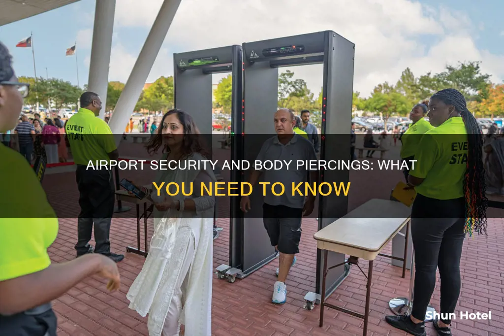can i go through airport security with piercings