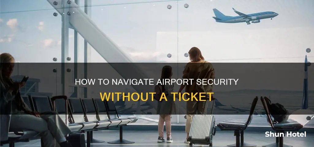 can i go through airport security without a ticket
