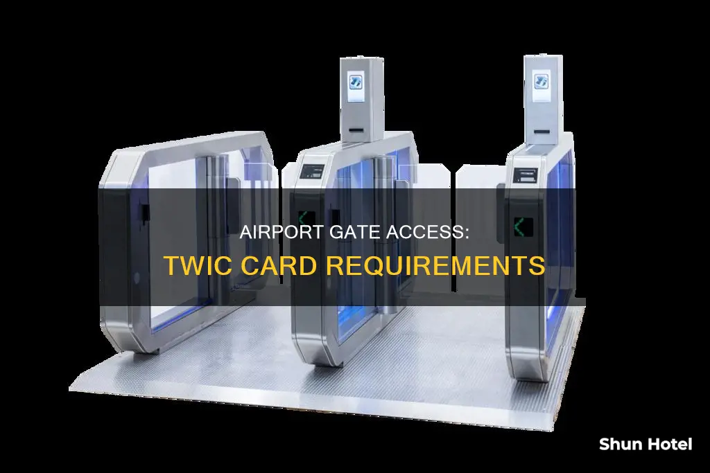 can i go to airport gate with twic card