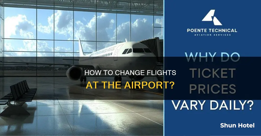 can i go to airport to change flight