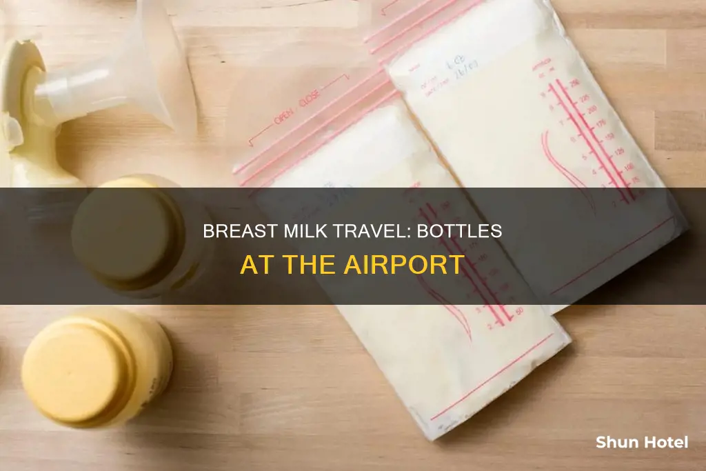 can i have breastmilk in bottles at the airport