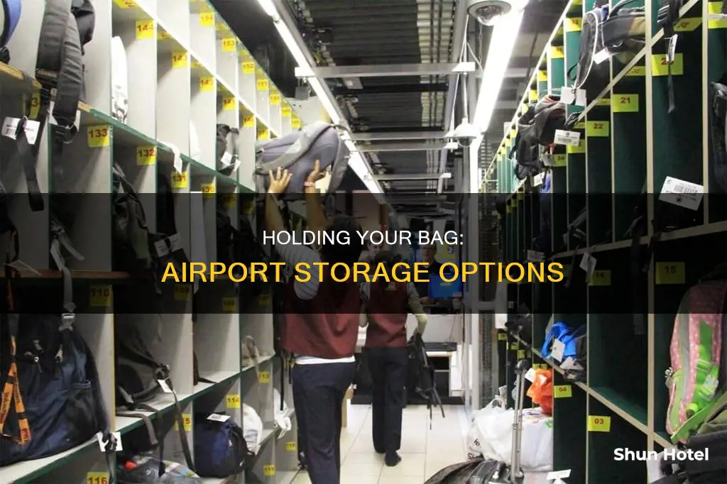 can i have my bag held at the airport