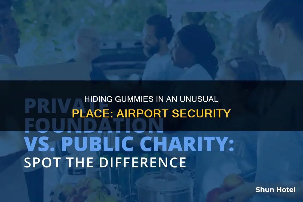 can i hide gummies up my butt airport