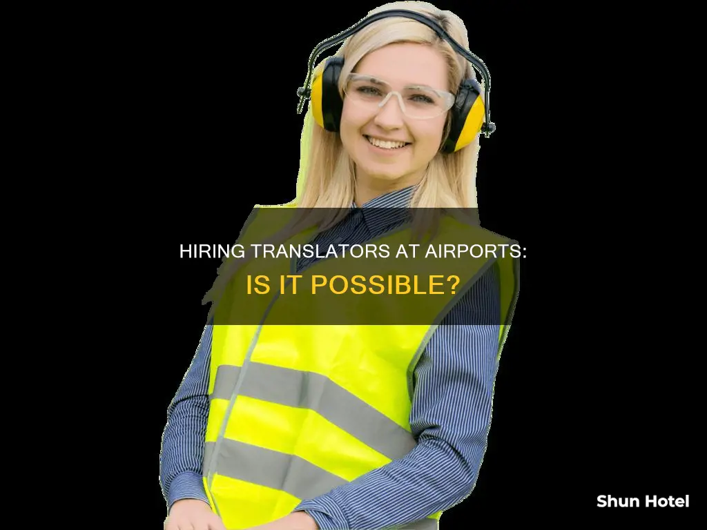 can i hire someome to translate at the airport