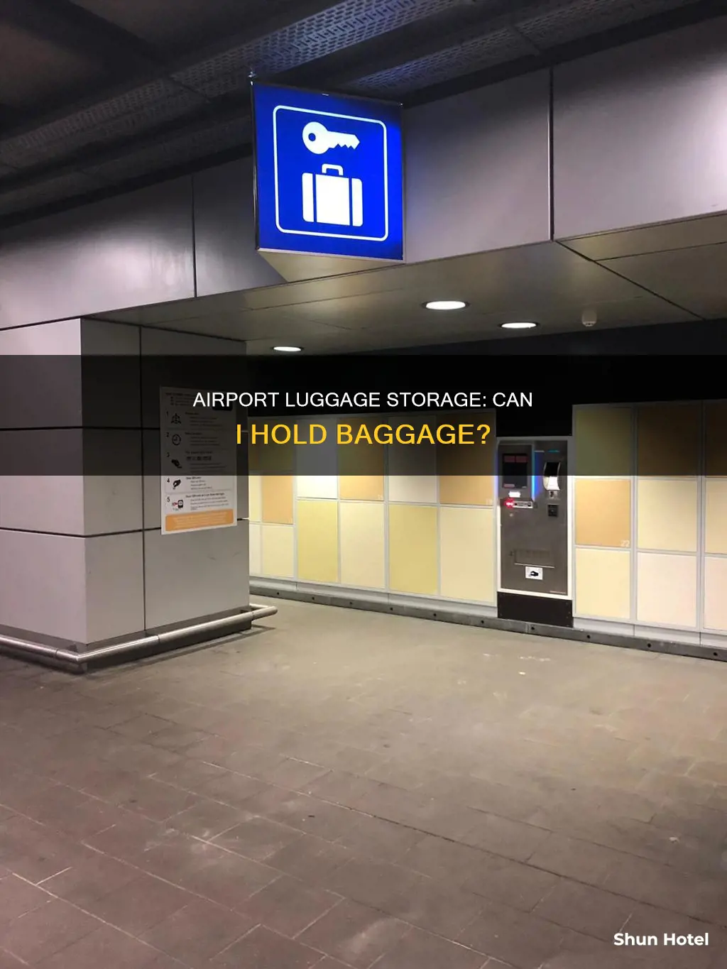 can i hold luggage at the airport