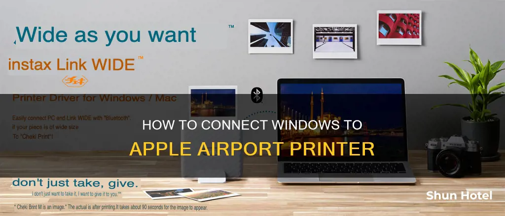 can i hook up windows to apple airport printer