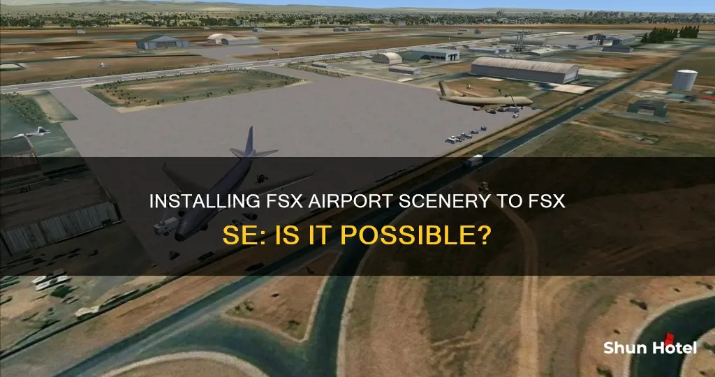 can i install fsx airport scenery to fsx se