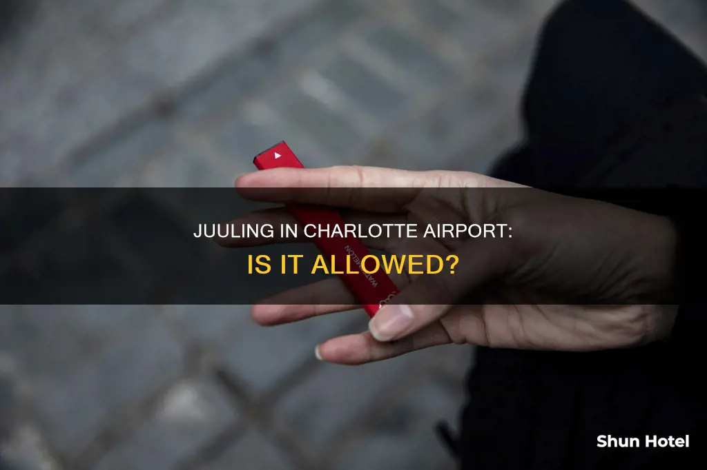 can i juul in charlotte north carolina airport