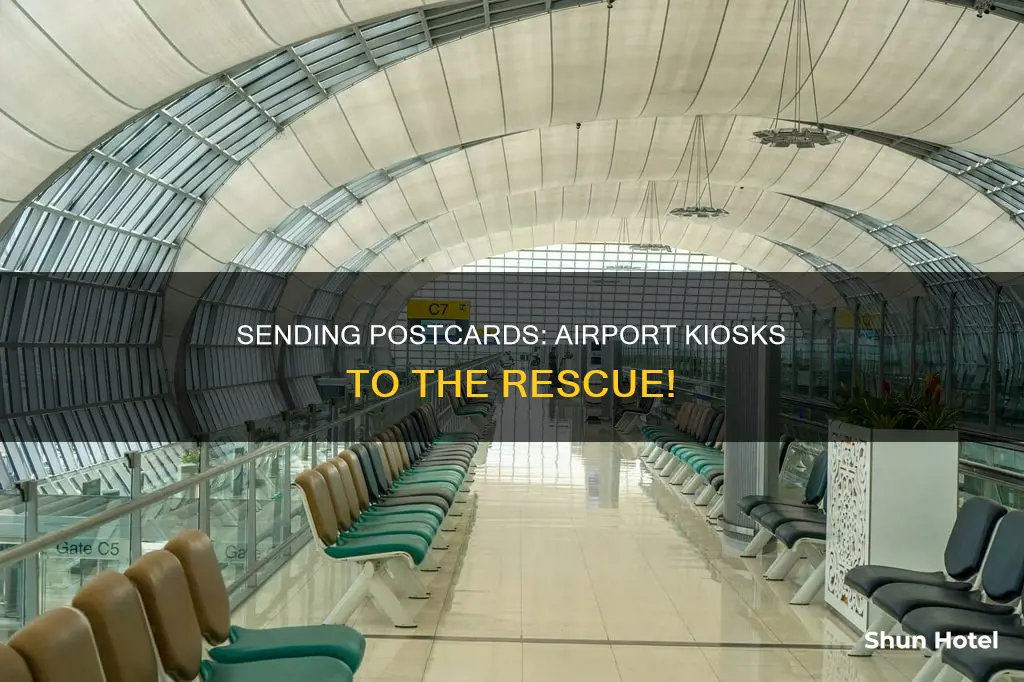can i kail a postcard at the airport