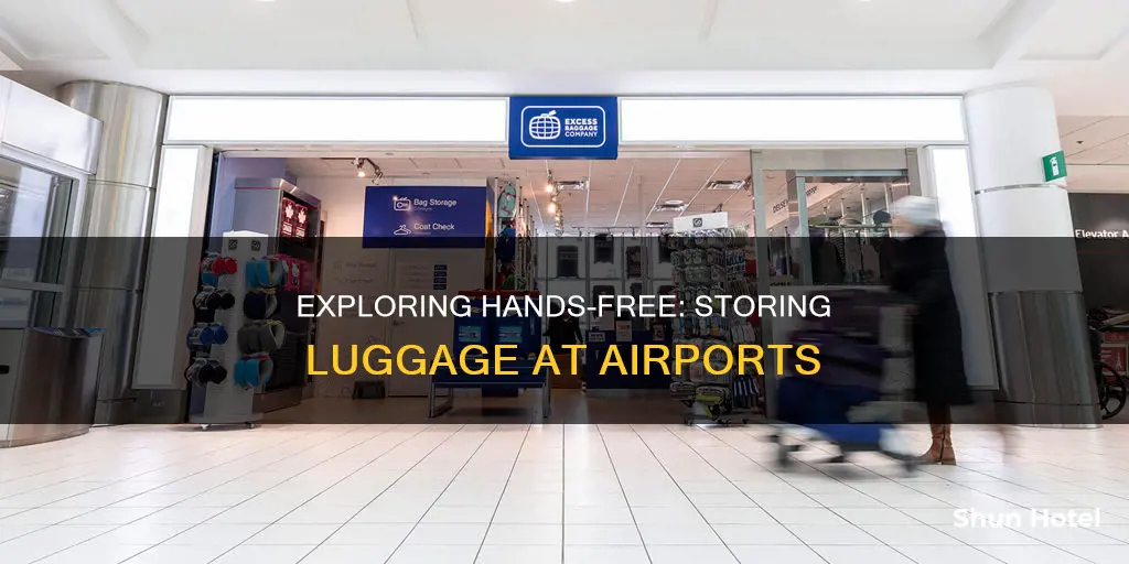 can i keep my luggage at airport and go out