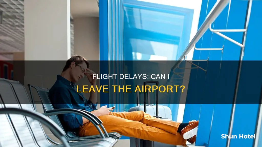 can i leave airport flight delay