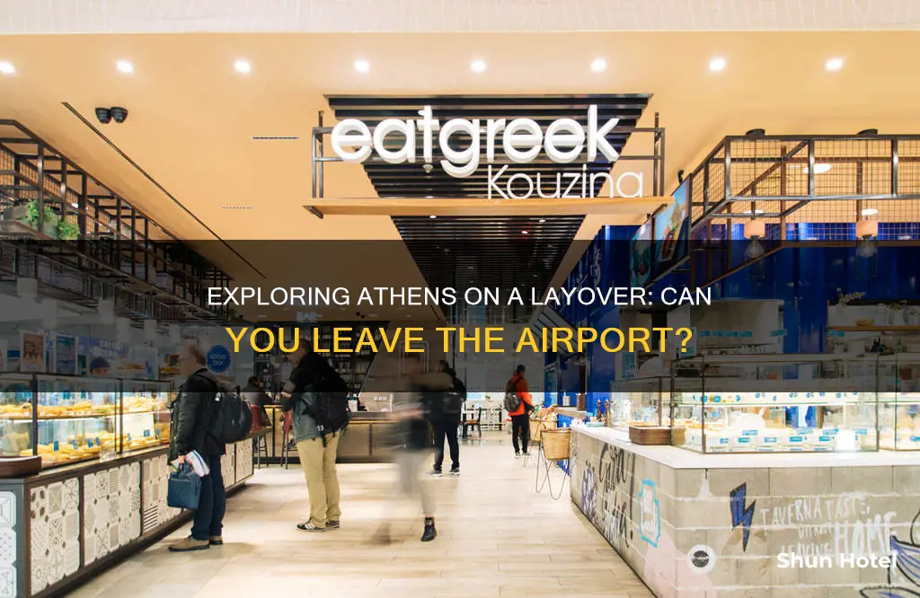 can i leave athens airport during layover