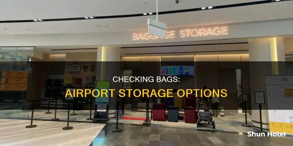 can i leave check bag at the airport